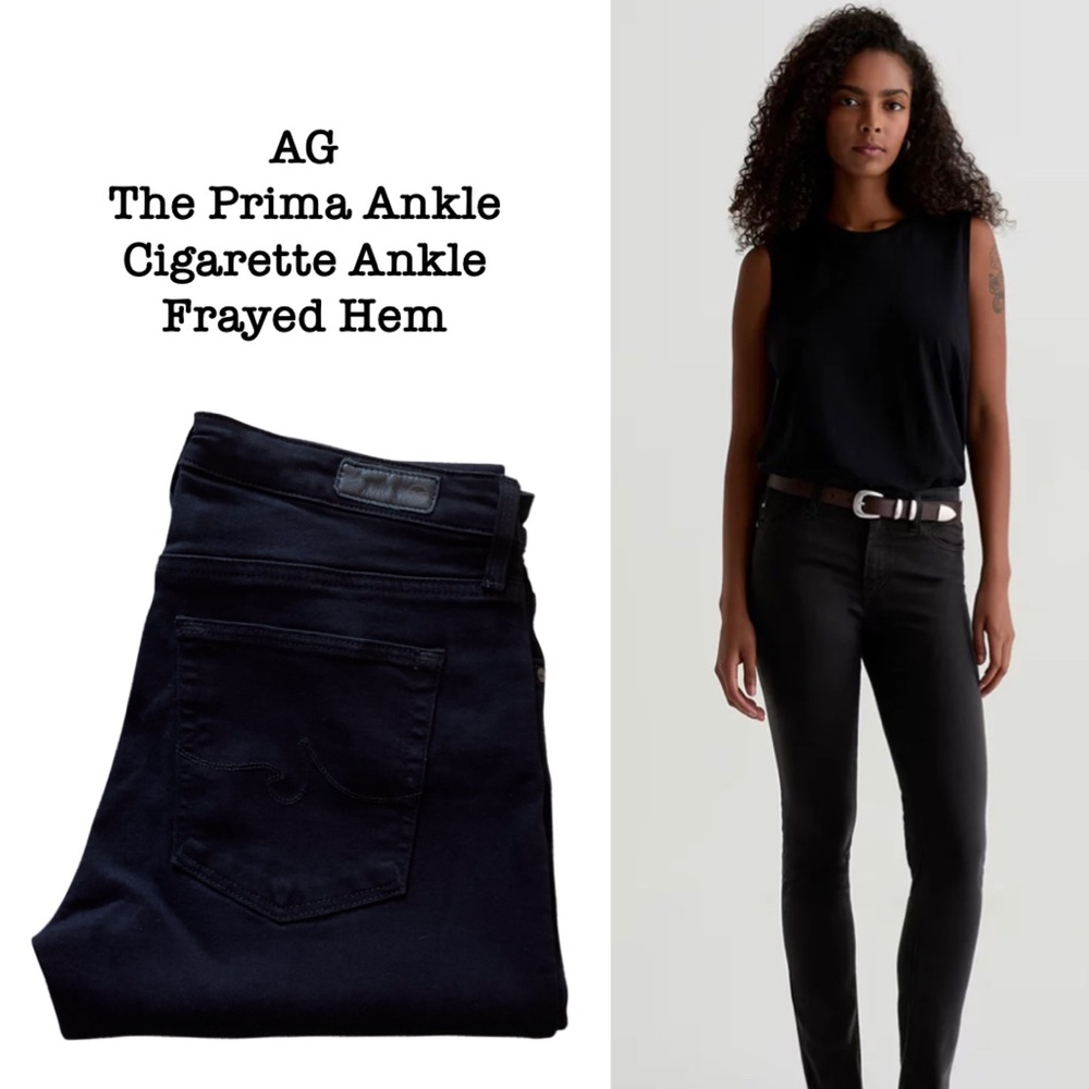 AG | Black Prima Ankle Jeans